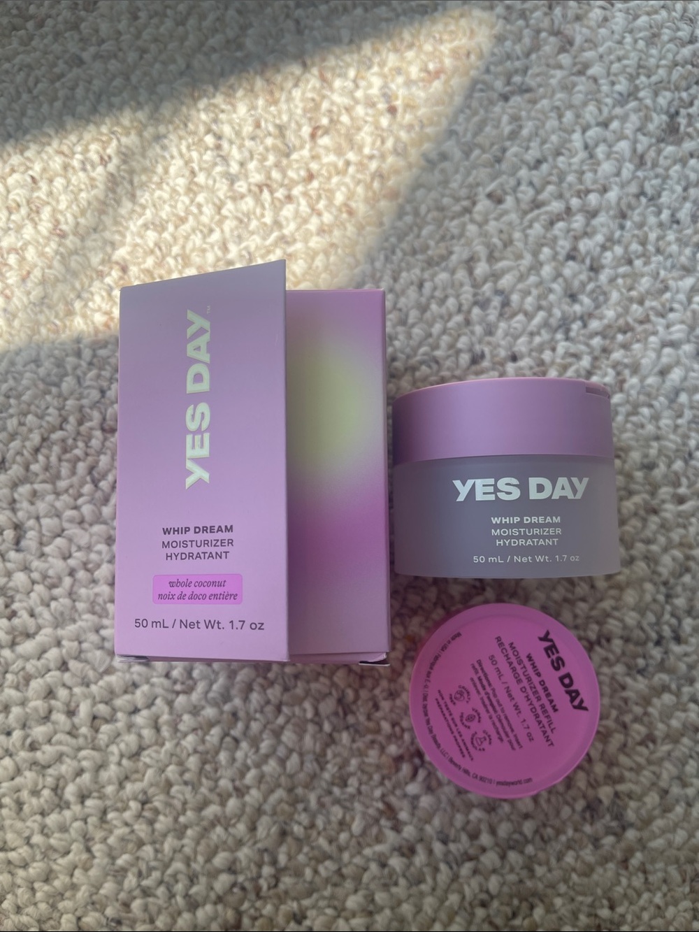 YES DAY Whip Dream Moisturizer - Pink Lavender Jar